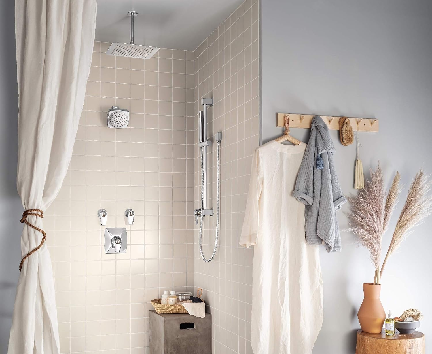 image:imageMoen S6365EPBN Voss 6 SingleFunction EcoPerformance Rainshower Showerhead with Immersion Technology Brushed NickelChrome