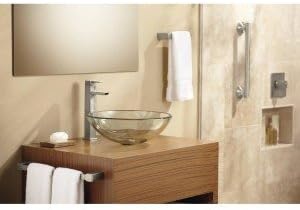 image:imageMoen S6711 90Degree OneHandle Vessel Sink Modern Bathroom Faucet ChromeChrome