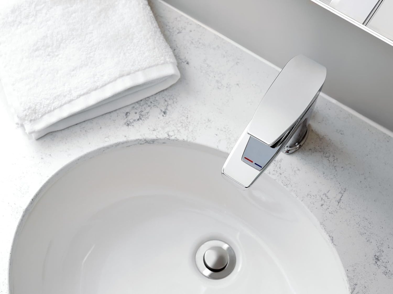 image:imageMoen S8000 Via OneHandle Modern Bathroom Faucet ChromeChrome