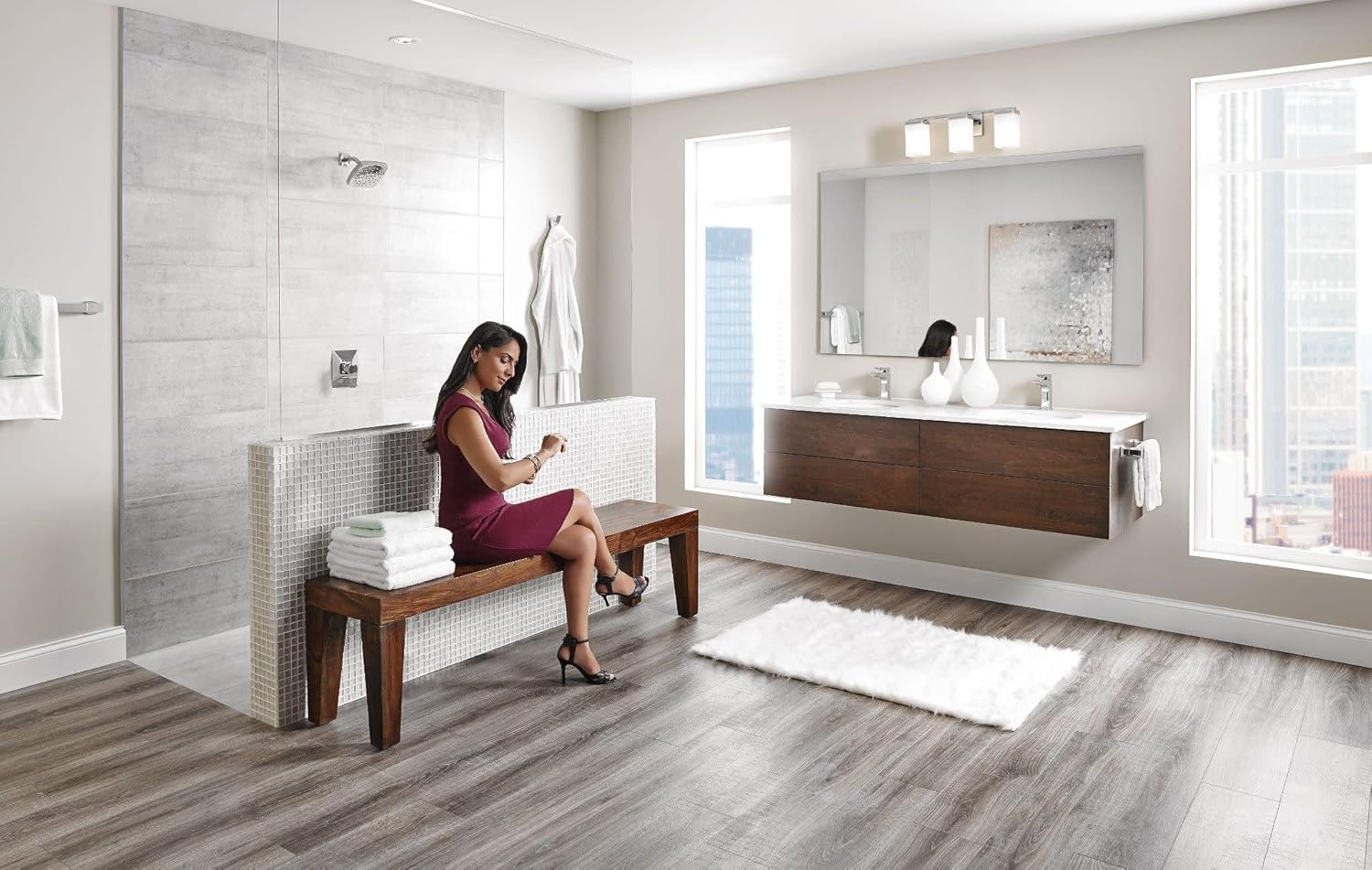 image:imageMoen S8000 Via OneHandle Modern Bathroom Faucet ChromeChrome