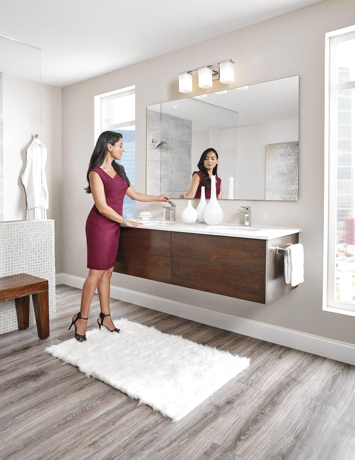 image:imageMoen S8000 Via OneHandle Modern Bathroom Faucet ChromeChrome