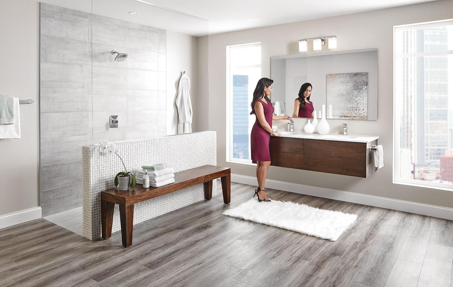 image:imageMoen S8000 Via OneHandle Modern Bathroom Faucet ChromeChrome