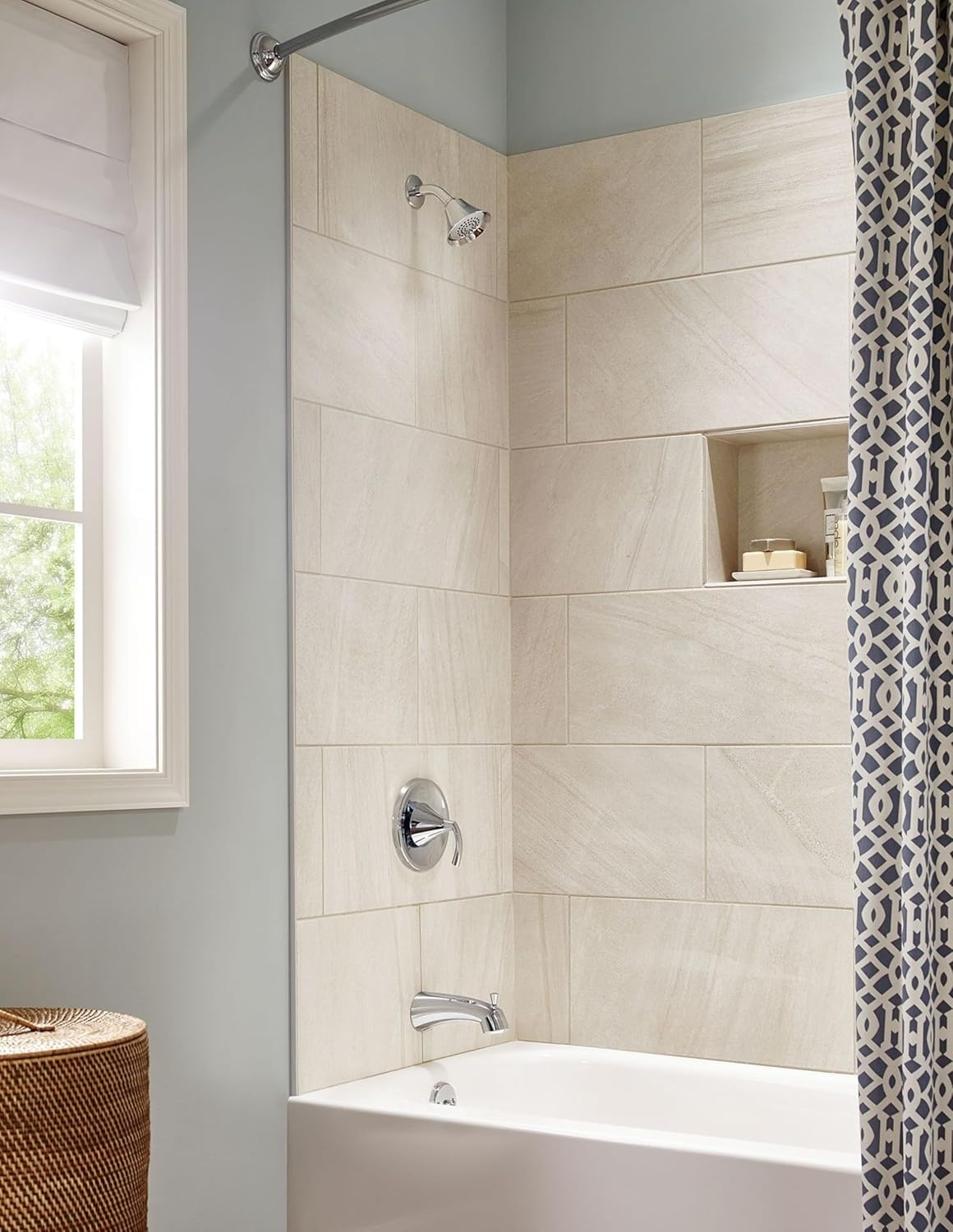 image:imageMoen T2743BN Glyde PosiTemp TubShower Faucet Brushed NickelChrome