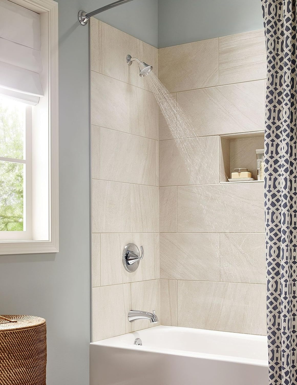 image:imageMoen T2743EPBN Glyde PosiTemp TubShower Faucet Brushed NickelChrome