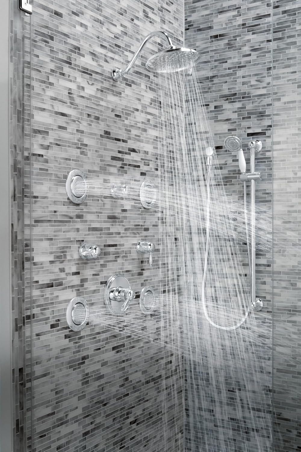image:imageMoen TS1322BG Mosaic Mosaic Round SingleFunction Body Spray Valve Required Brushed GoldChrome