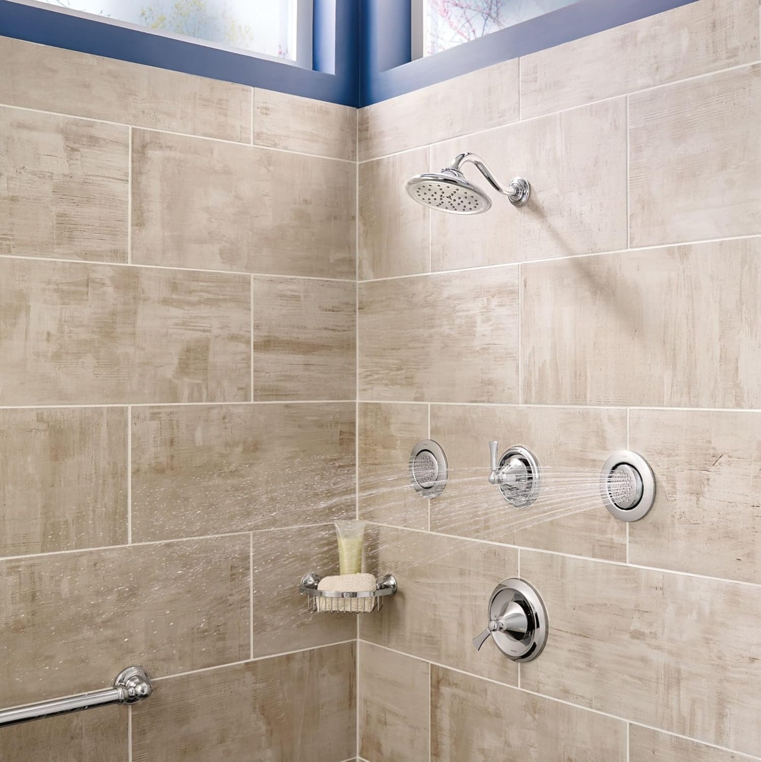 image:imageMoen TS1322BG Mosaic Mosaic Round SingleFunction Body Spray Valve Required Brushed GoldChrome