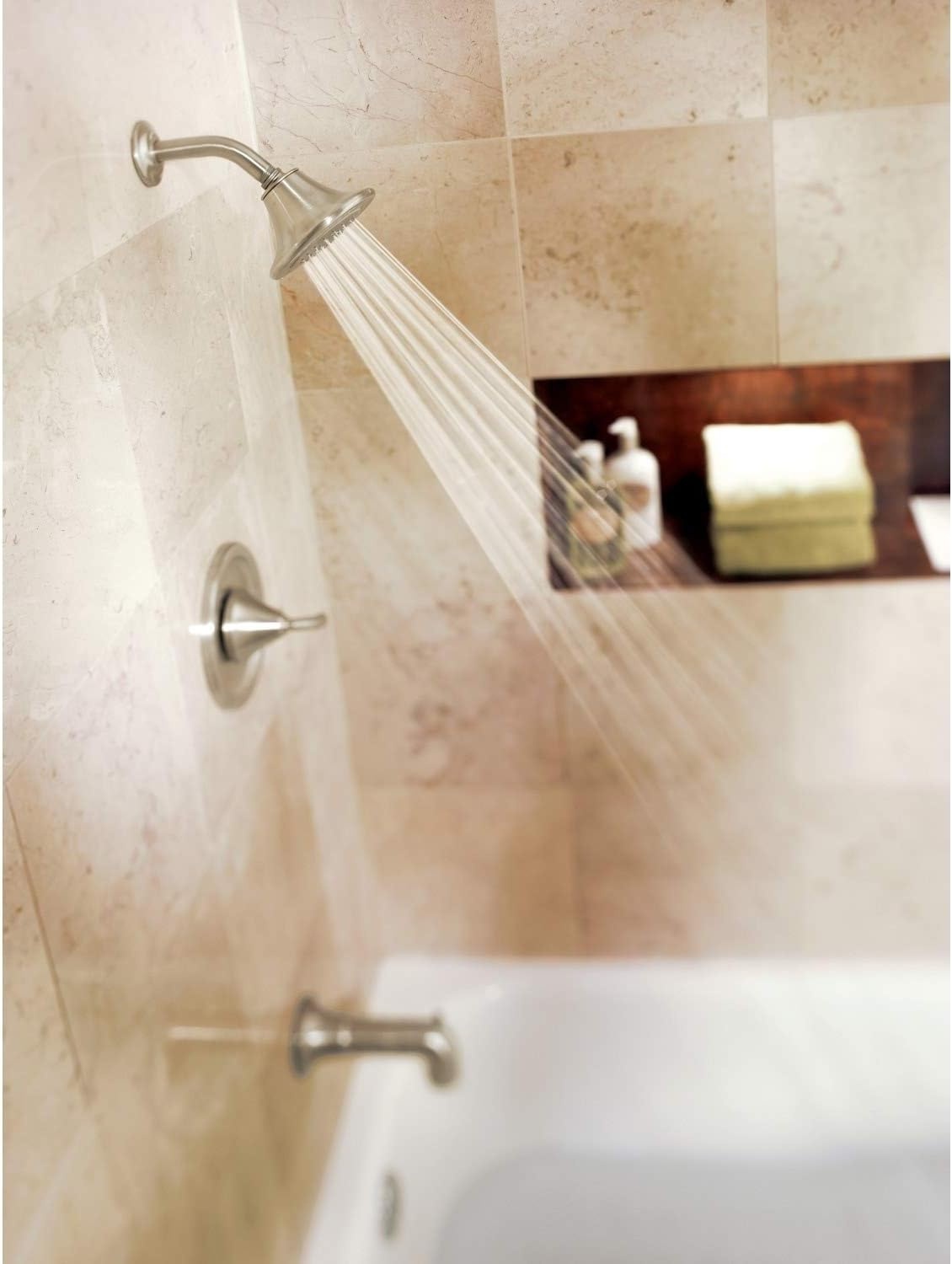 image:imageMoen TS2143BN ICON PosiTemp Tub and Shower Trim Kit without ValveBrushed Nickel