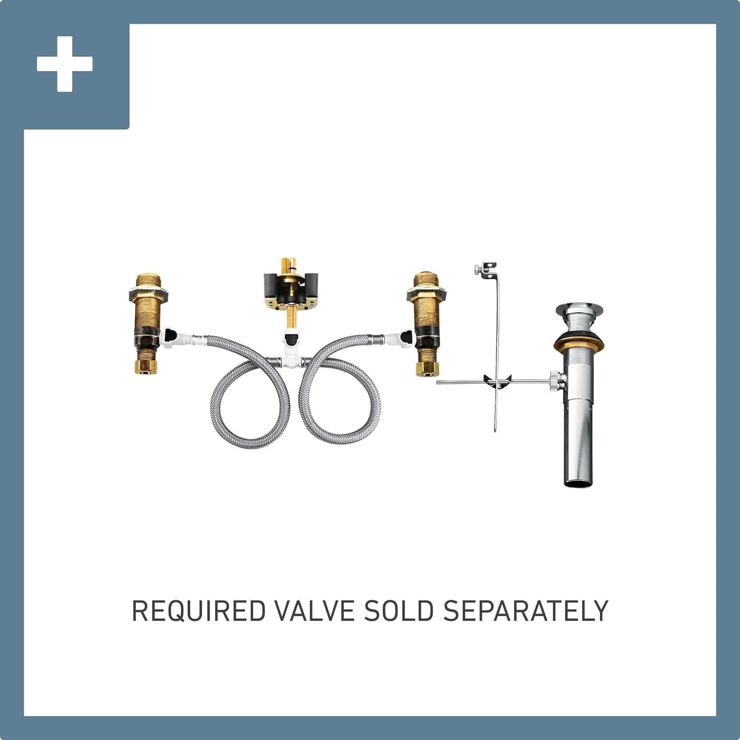image:imageMoen TS42108BN Weymouth TwoHandle High Arc Bathroom Faucet Trim Kit without Valve Brushed NickelBrushed Nickel