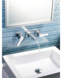 image:imageMoen TS6731BN 90 Degree TwoHandle Wall Mount Bathroom Faucet Trim Valve Required Brushed NickelChrome
