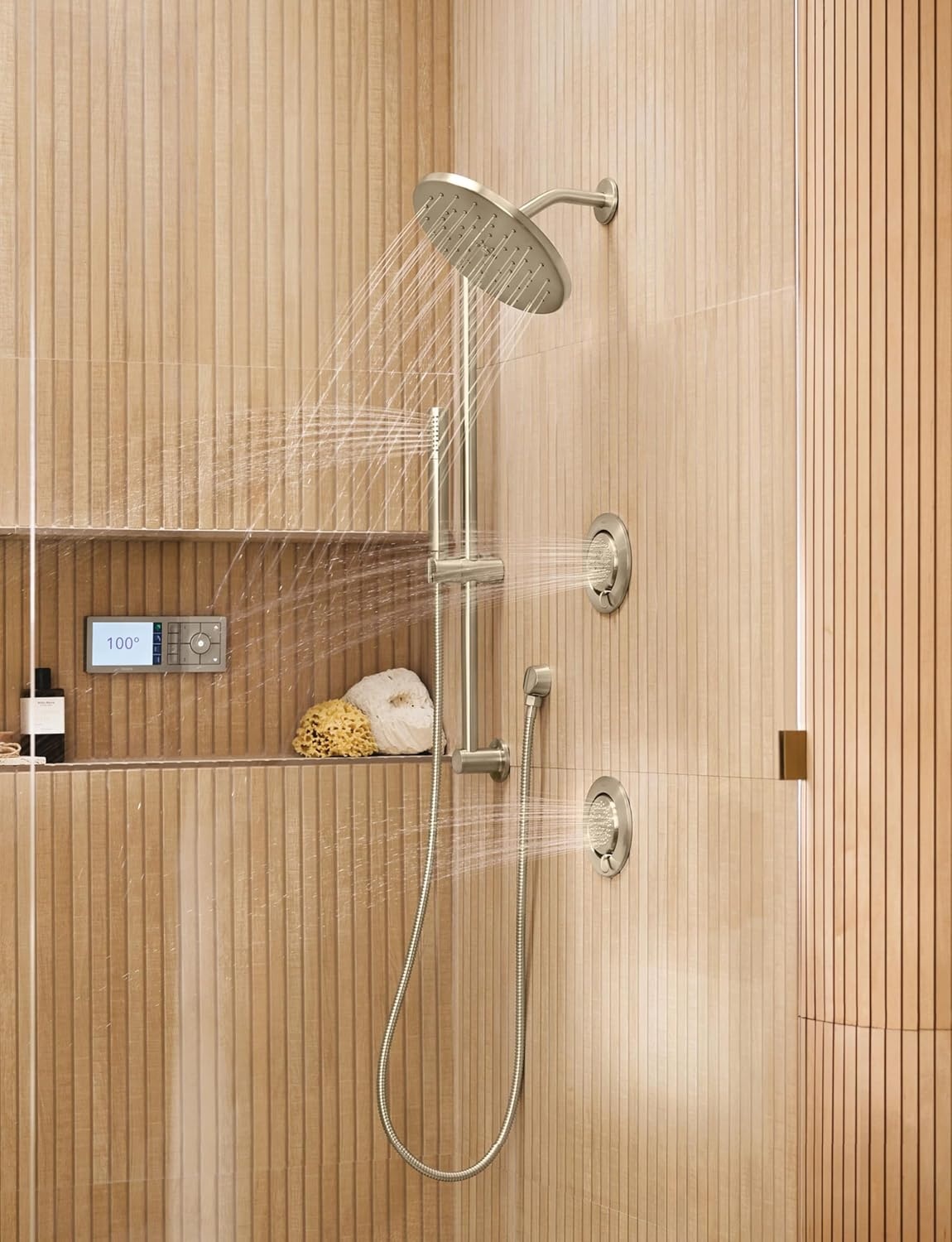 image:imageMoen UT3362BG Cia MCORE 3Series 1Handle Shower Trim Kit Valve Required Brushed GoldBrushed Nickel