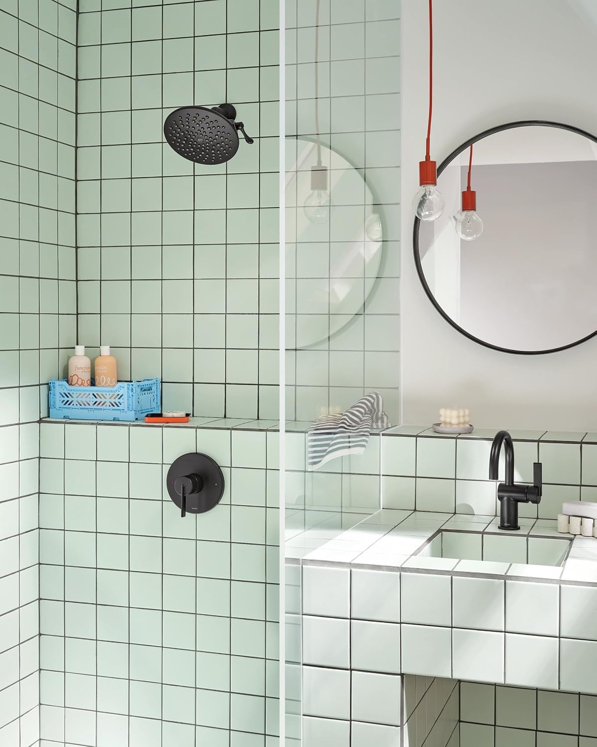 image:imageMoen UT3362BG Cia MCORE 3Series 1Handle Shower Trim Kit Valve Required Brushed GoldMatte Black