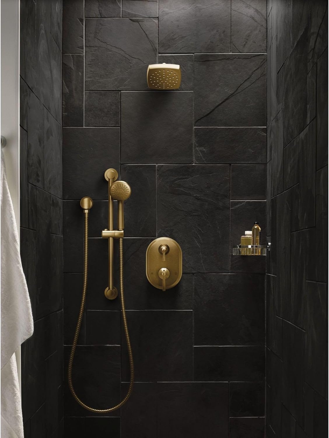 image:imageMoen UTS2411BN Flara MCORE 3Series 2Handle Shower Trim with Integrated Transfer Valve Valve Required Brushed NickelPolished Nickel