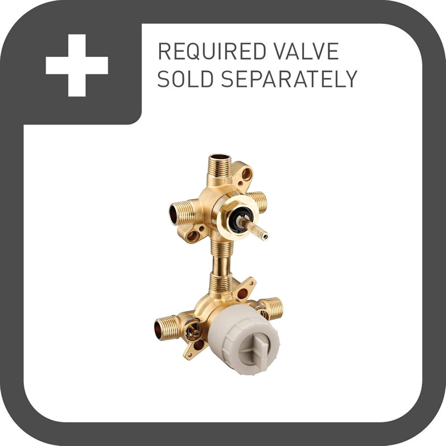 image:imageMoen UTS2611BL Doux MCORE 3Series 2Handle Shower Trim with Integrated Transfer Valve Valve Required Matte BlackChrome