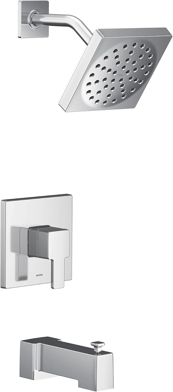 image:imageMoen UTS2713EPBN 90 Degree MCORE 2Series 1Handle Tub and Shower Trim Kit Valve Required Brushed NickelChrome
