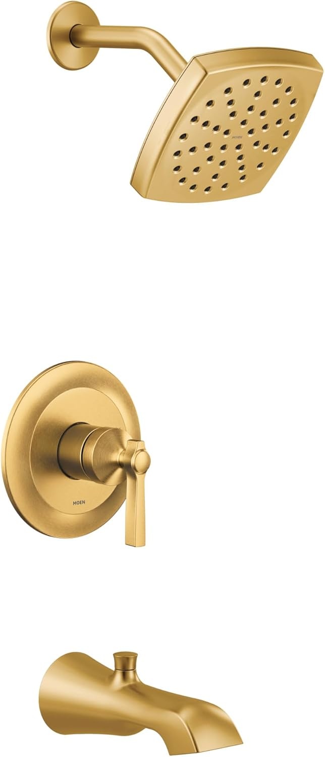 image:imageMoen UTS2913EPBG Flara MCORE 2Series 1Handle Tub and Shower Trim Kit Valve Required Brushed GoldBrushed Gold