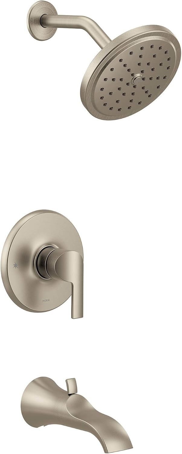 image:imageMoen UTS3203EPBN Doux MCORE 3Series 1Handle EcoPerformance Tub and Shower Trim Kit Valve Required Brushed Nickel