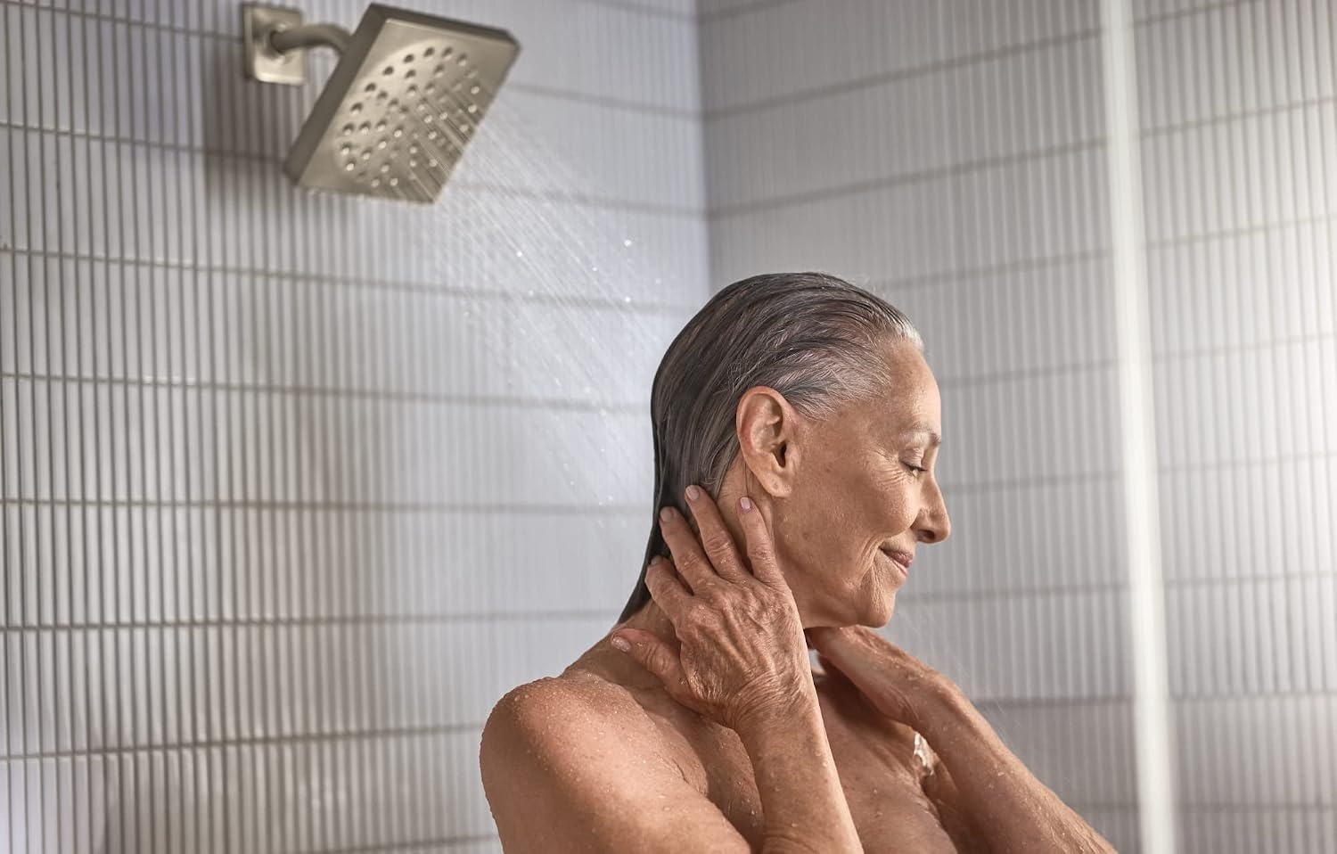 image:imageMoen UTS3713 90 Degree MCORE 3Series 1Handle Tub and Shower Trim Kit Valve Required ChromeBrushed Nickel