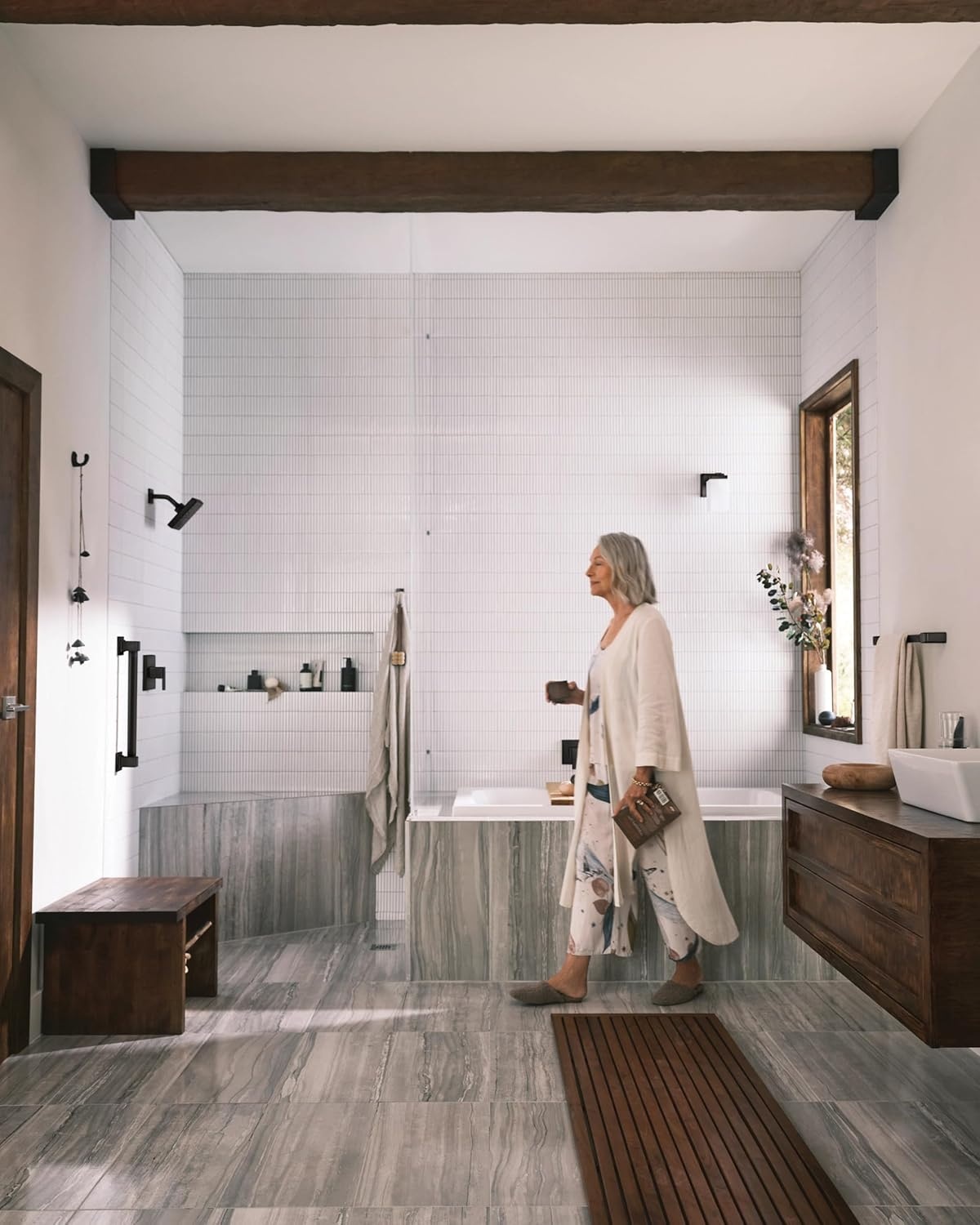 image:imageMoen UTS3713EPBL90 Degree MCORE 3Series 1Handle EcoPerformance Tub and Shower Trim Kit Valve Required