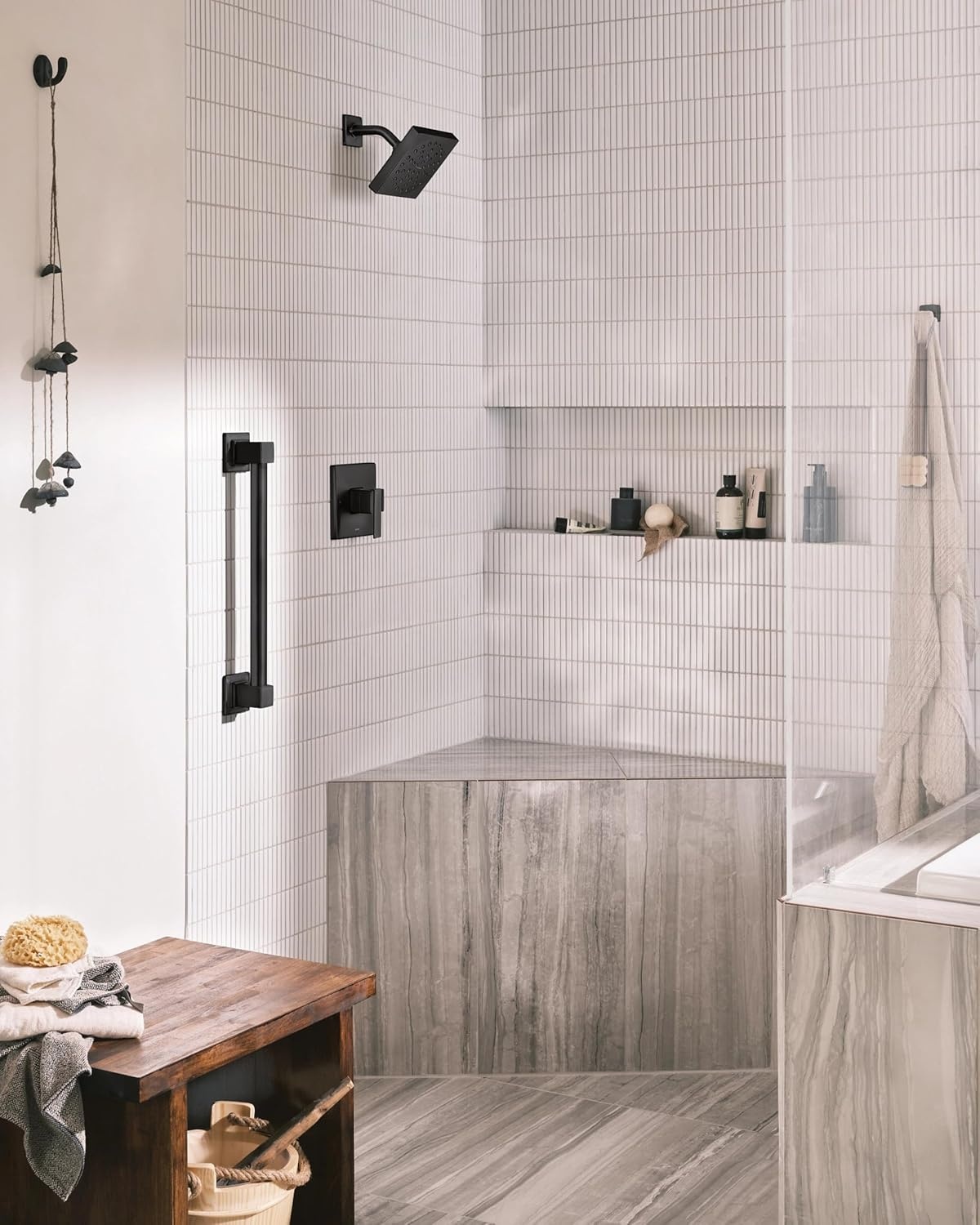 image:imageMoen UTS3713EPBL90 Degree MCORE 3Series 1Handle EcoPerformance Tub and Shower Trim Kit Valve Required