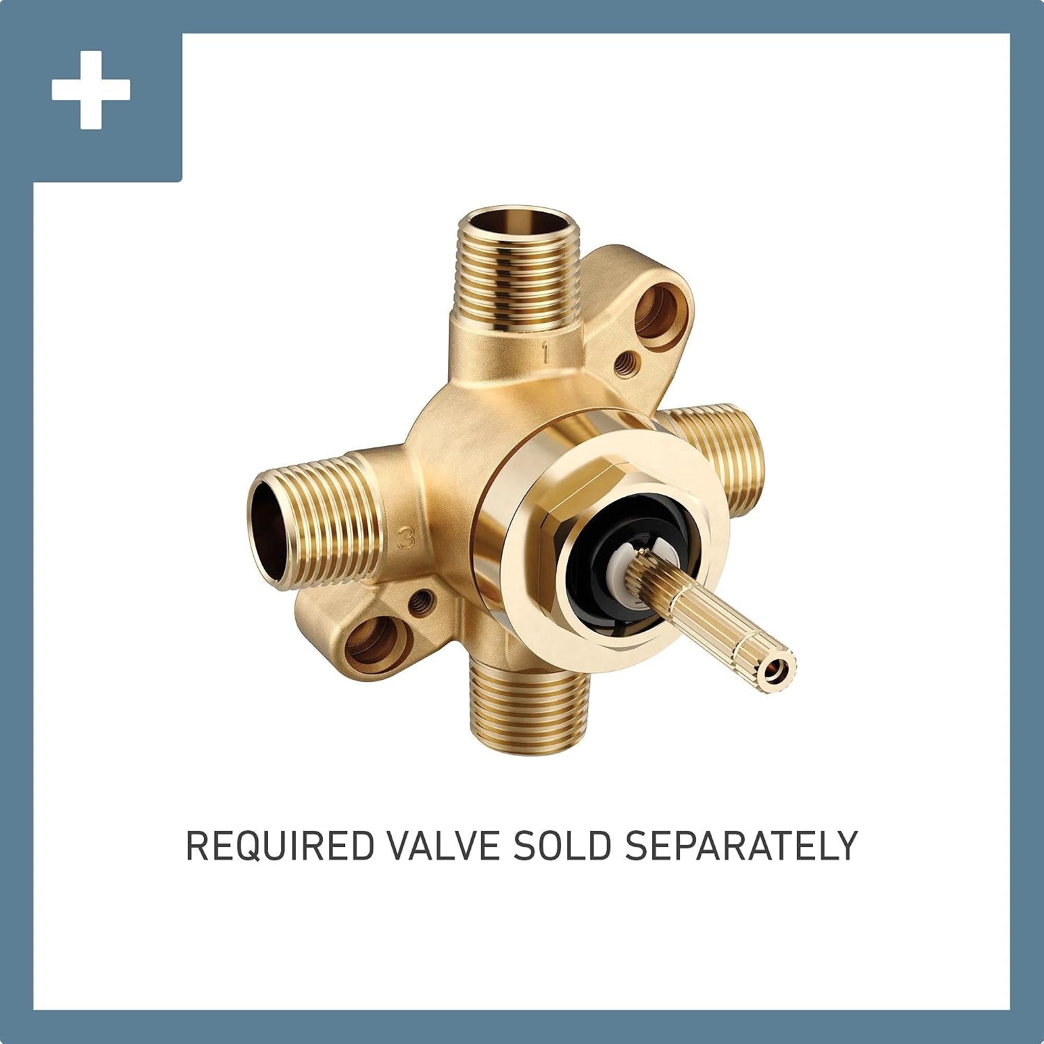 image:imageMoen UTS4172BL90 Degree MCORE 1Handle Transfer Valve Trim Kit Valve Required