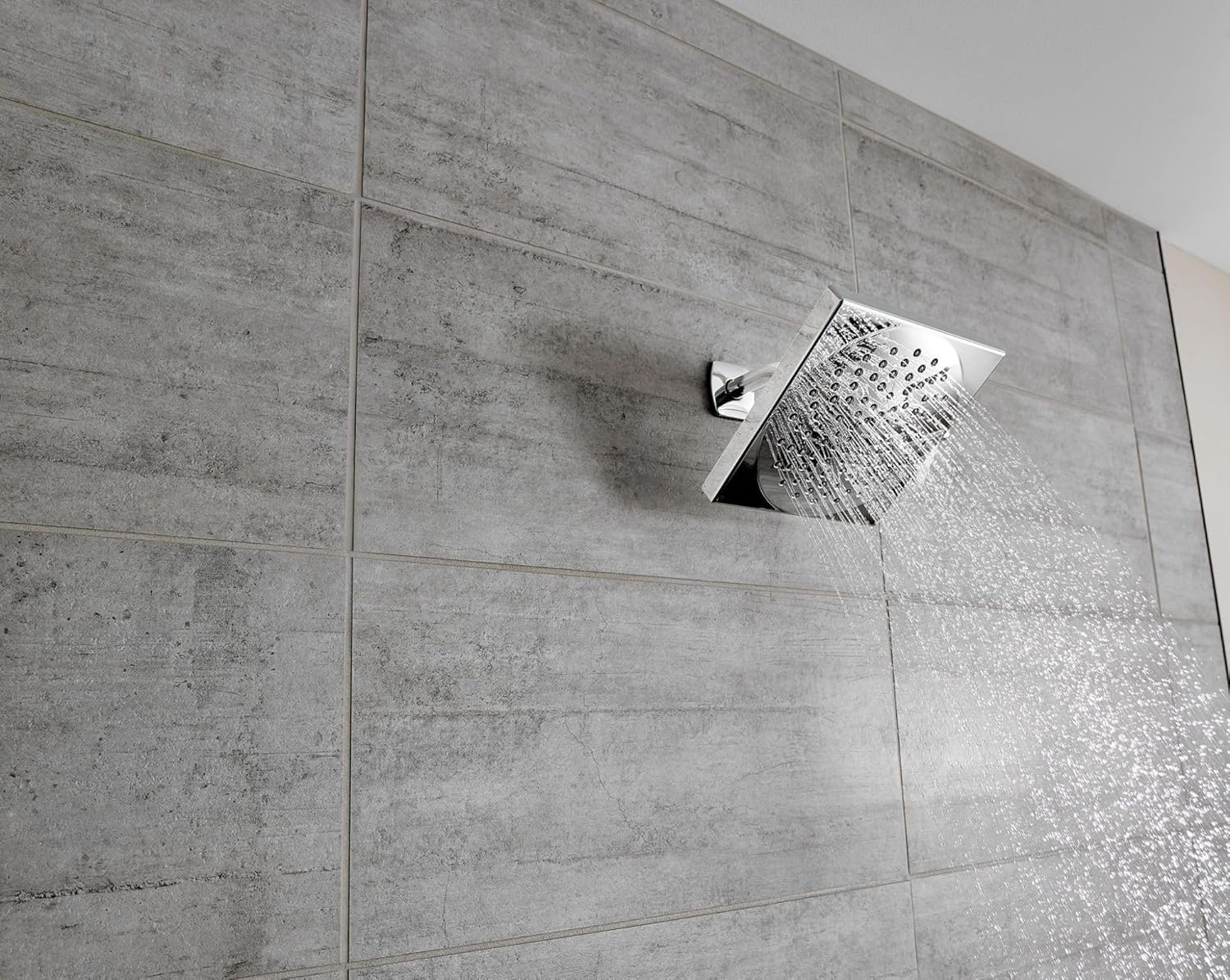 image:imageMoen Velocity Brushed Nickel TwoFunction 85Inch Diameter Spray Rainshower Showerhead S6345BN