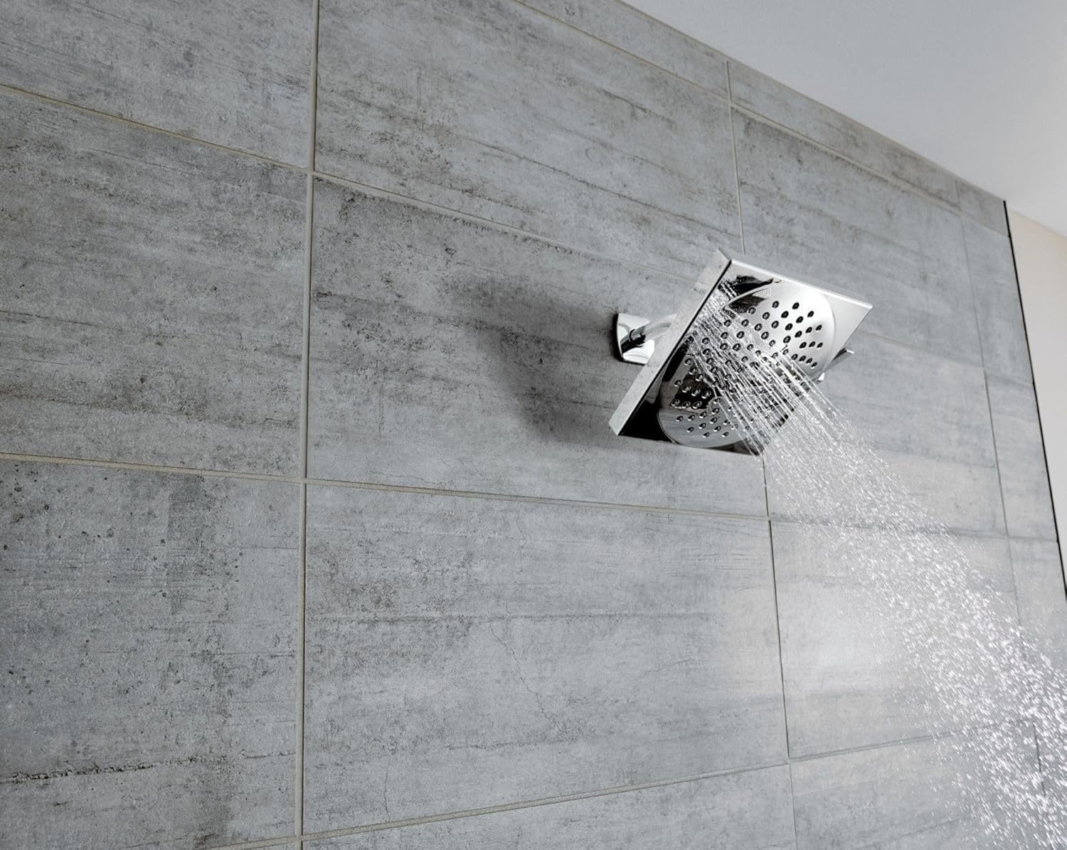 image:imageMoen Velocity Brushed Nickel TwoFunction 85Inch Diameter Spray Rainshower Showerhead S6345BN