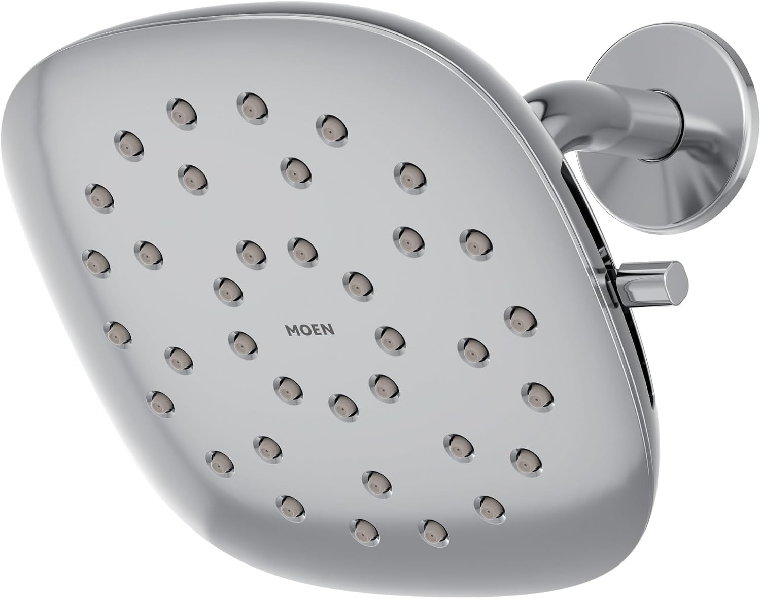 image:imageMoen Verso EcoPerformance Infiniti Dial Square Rain Shower Head 6Inch Diameter Spray Head Matte Black 220R4EPBLChrome