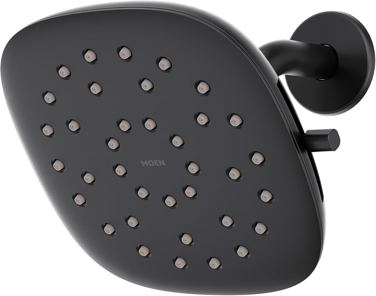 image:imageMoen Verso EcoPerformance Infiniti Dial Square Rain Shower Head 6Inch Diameter Spray Head Matte Black 220R4EPBLMatte Black