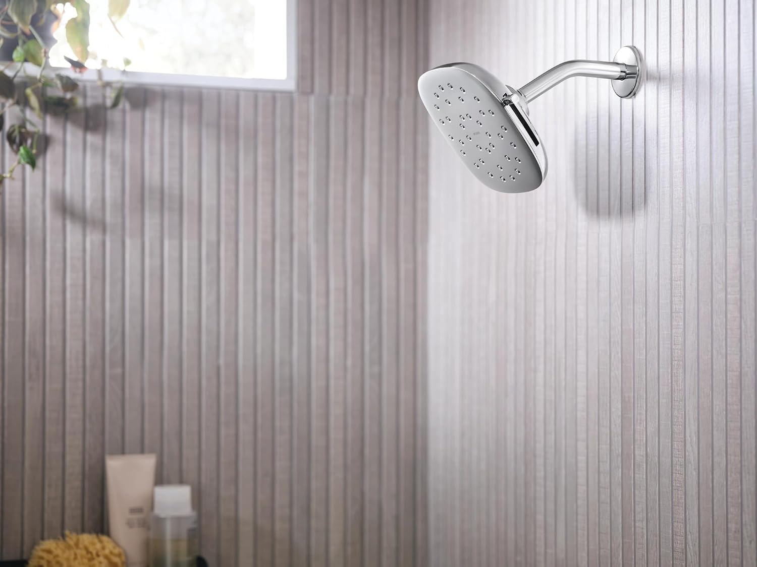 image:imageMoen Verso EcoPerformance Infiniti Dial Square Rain Shower Head 7Inch Diameter Spray Head Chrome 220R5EPChrome