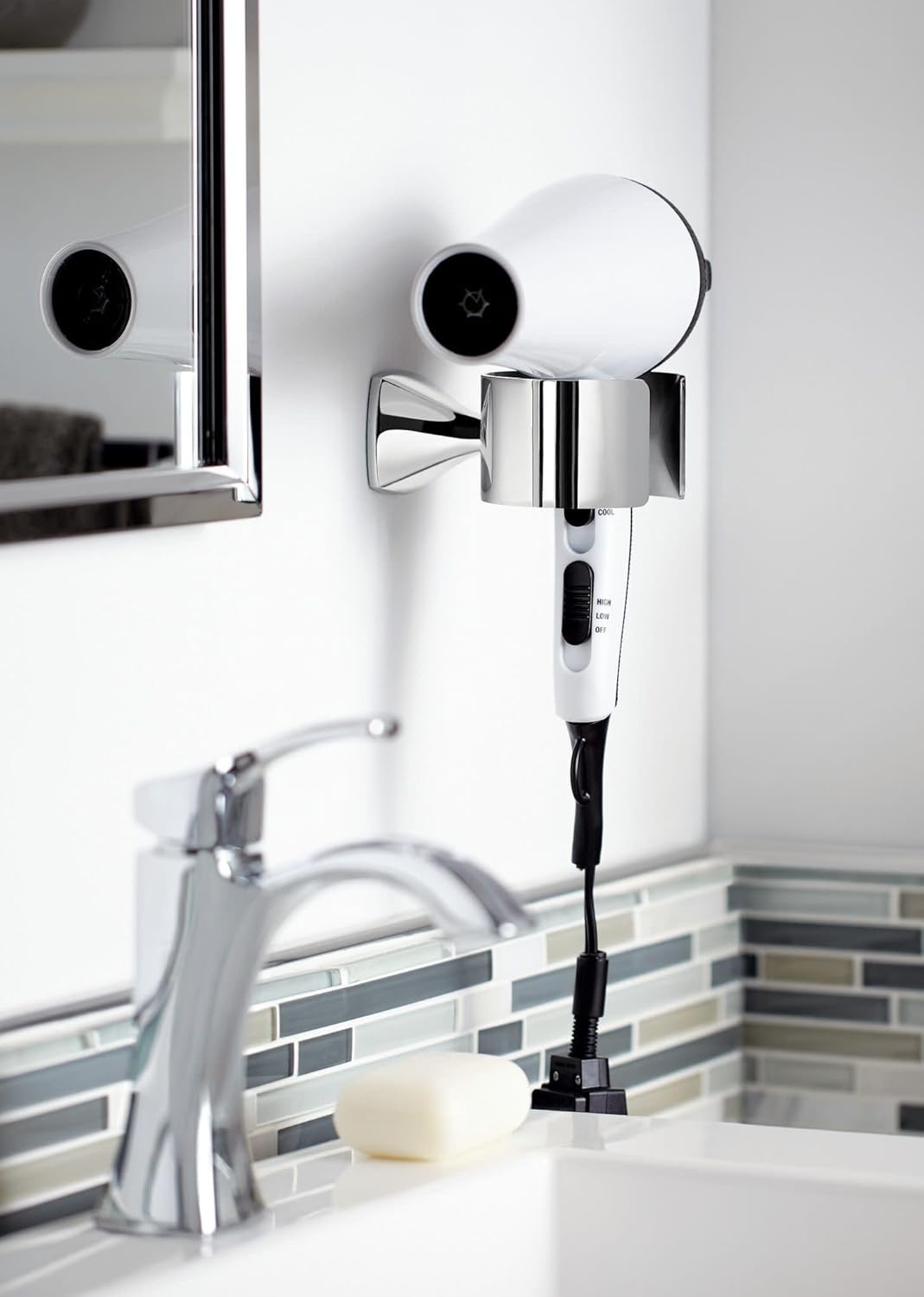 image:imageMoen Voss Chrome OneHandle Single Hole Bathroom Sink Faucet with Optional Deckplate 6903Chrome