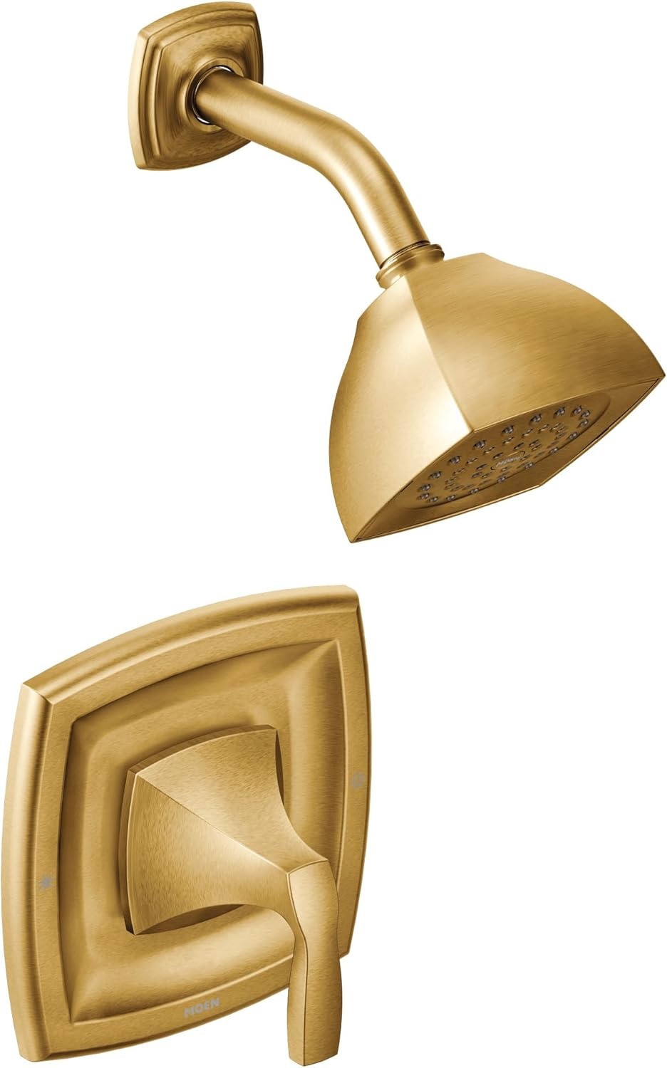 image:imageMoen Voss Chrome PosiTemp PosiTemp Pressure Balancing Shower Trim Kit Valve Required T2692Brushed Gold