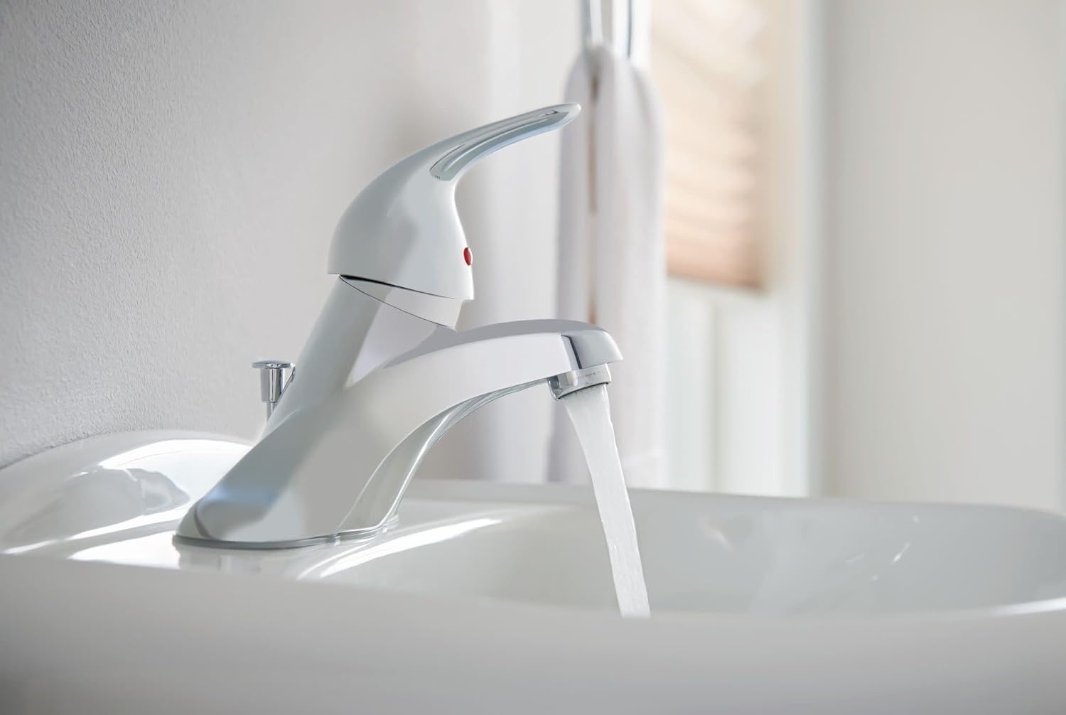 image:imageMoen WS84503 OneHandle Low Arc Bathroom Faucet ChromeChrome