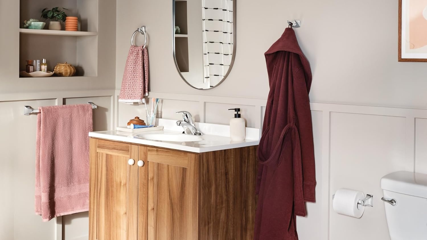 image:imageMoen WS84503 OneHandle Low Arc Bathroom Faucet ChromeChrome