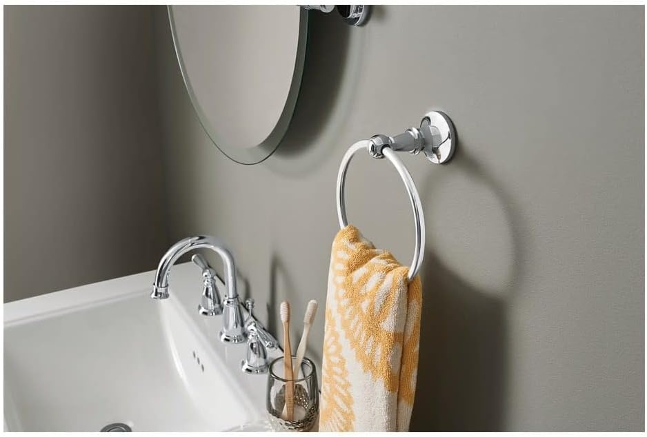 image:imageMoen WS84924SRN TwoHandle High Arc Bathroom Faucet Spot Resist Brushed NickelChrome