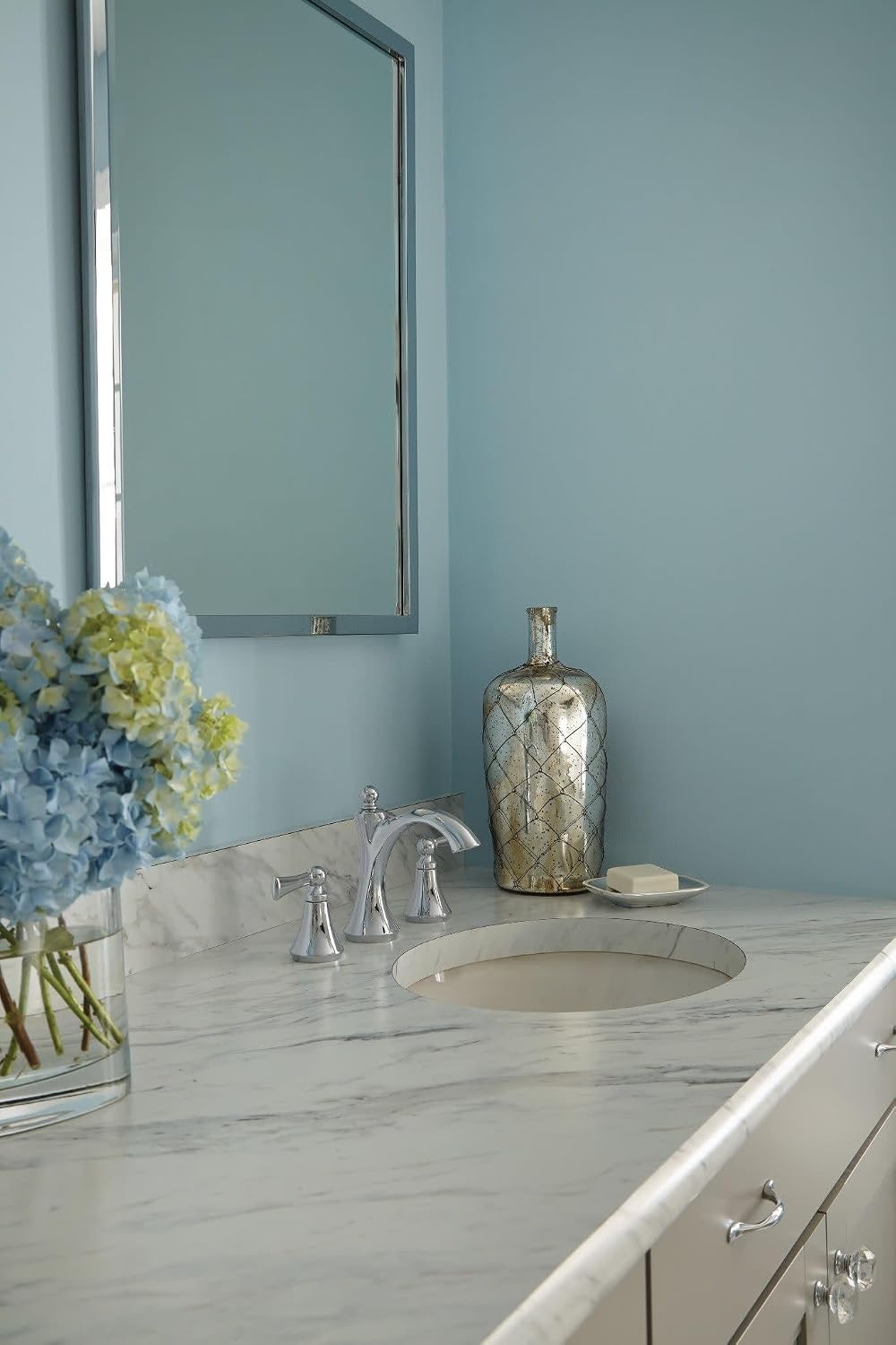 image:imageMoen Wynford Brushed Nickel TwoHandle Widespread HighArc Bathroom Faucet with Lever Handles Valve Required T4520BNChrome