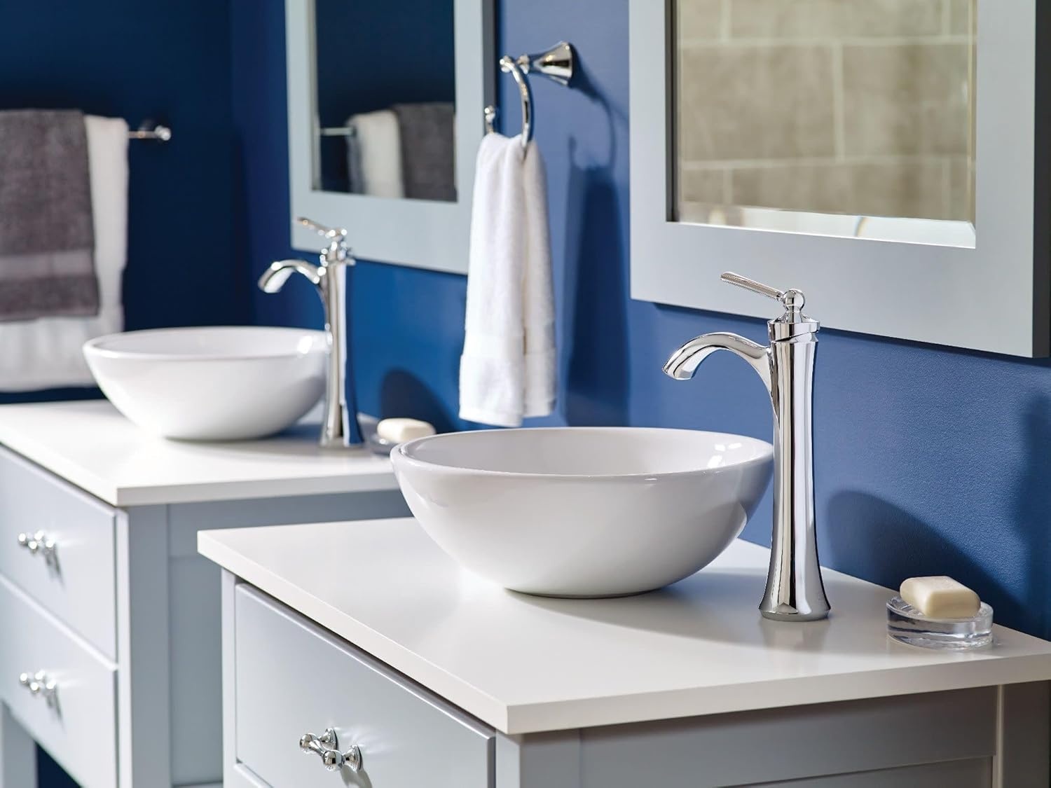 image:imageMoen Wynford Chrome OneHandle High Arc Vessel Sink Bathroom Faucet 4507Chrome