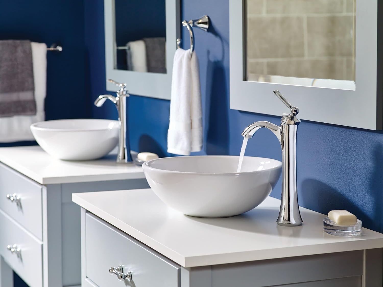 image:imageMoen Wynford Chrome OneHandle High Arc Vessel Sink Bathroom Faucet 4507Chrome