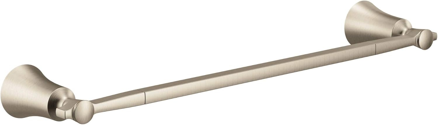 image:imageMoen YB0318CH Flara 18Inch Single Towel Bar ChromeBrushed Nickel