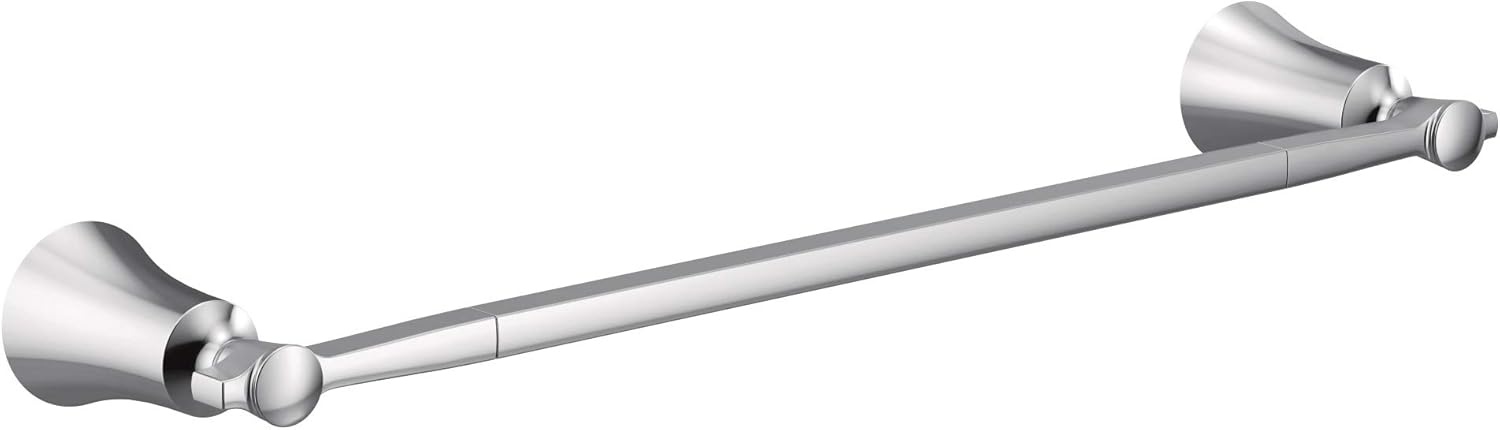 image:imageMoen YB0318CH Flara 18Inch Single Towel Bar ChromeChrome