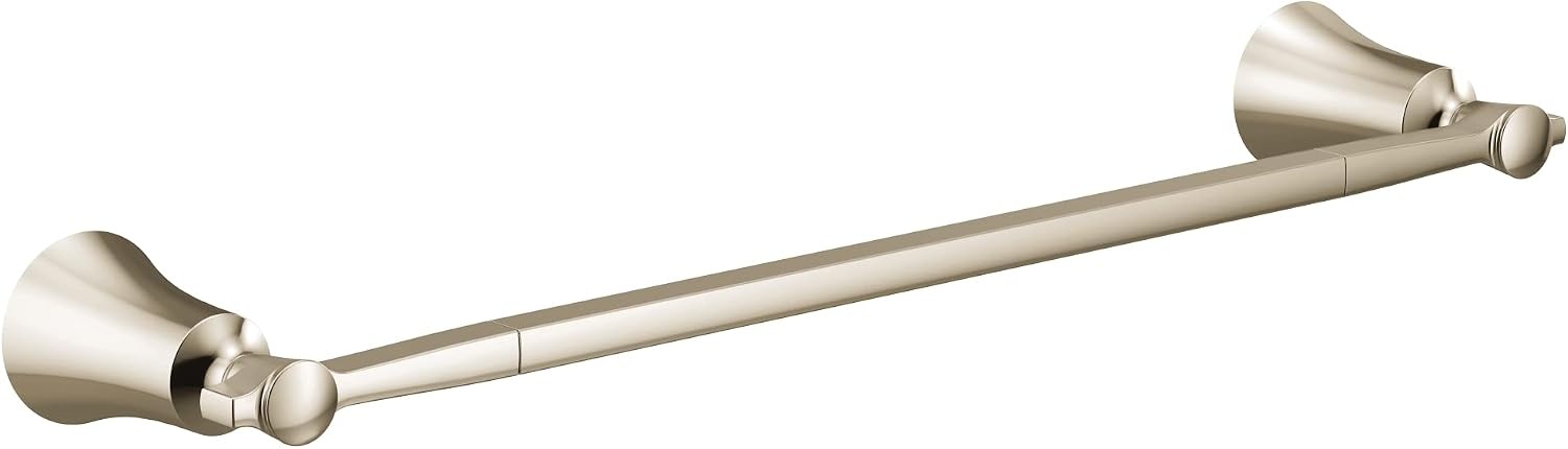 image:imageMoen YB0318CH Flara 18Inch Single Towel Bar ChromePolished Nickel