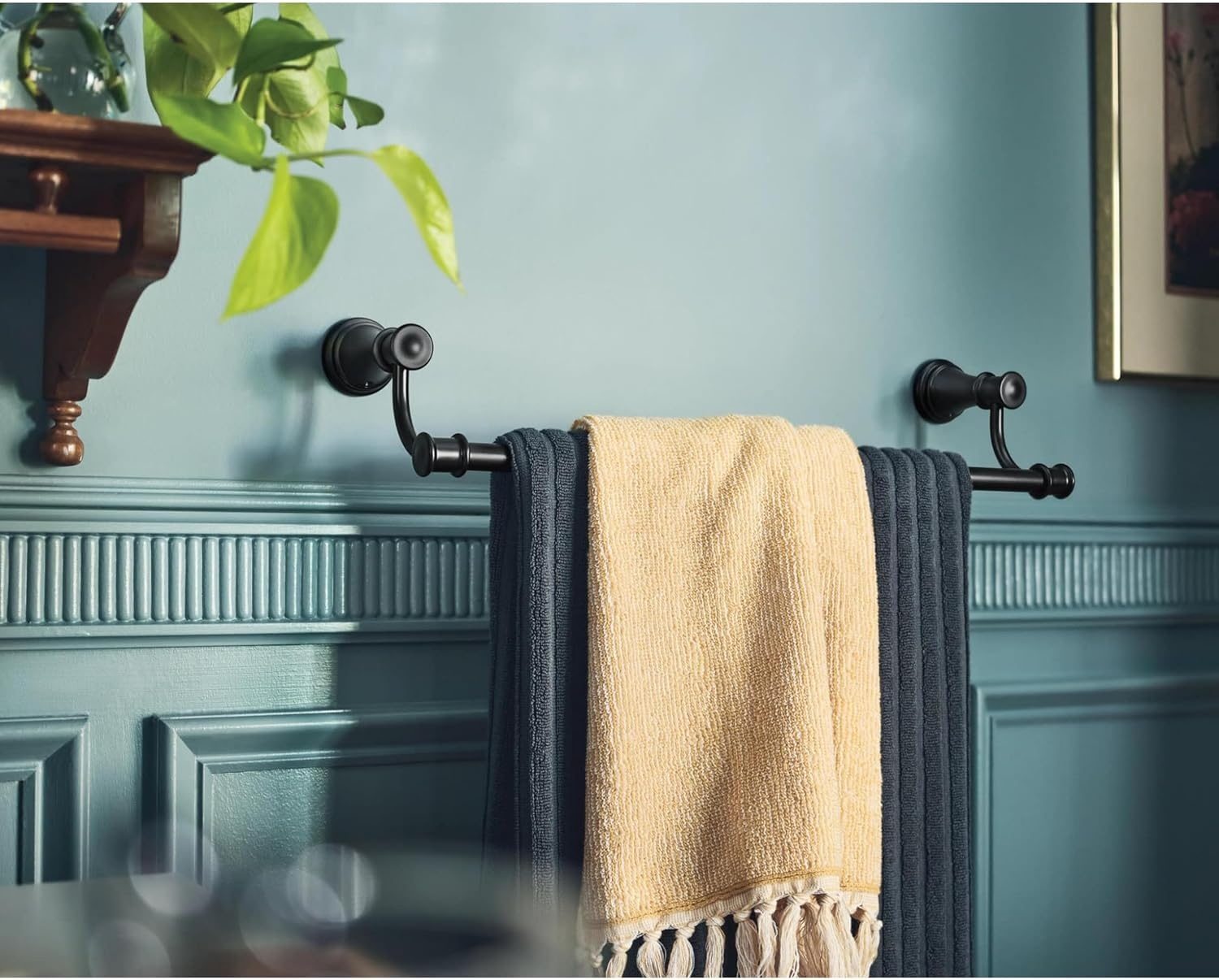 image:imageMoen YB6418ORB Belfield 18Inch Bathroom Towel Bar Oil Rubbed BronzeOil Rubbed Bronze
