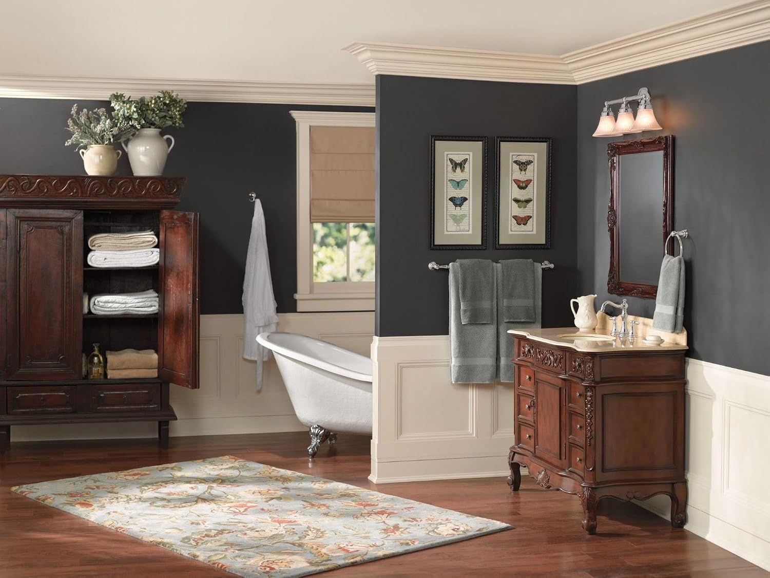 image:imageMoen YB8424BG Weymouth 24Inch Single Towel Bar Brushed GoldChrome