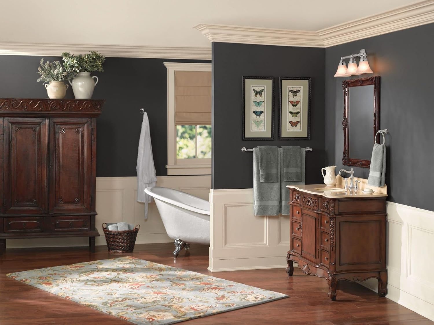 image:imageMoen YB8424BG Weymouth 24Inch Single Towel Bar Brushed GoldChrome