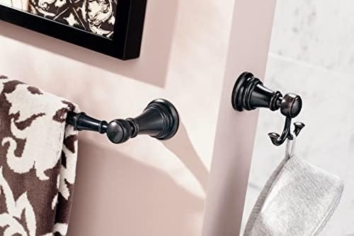 image:imageMoen YB8424BG Weymouth 24Inch Single Towel Bar Brushed GoldMatte Black