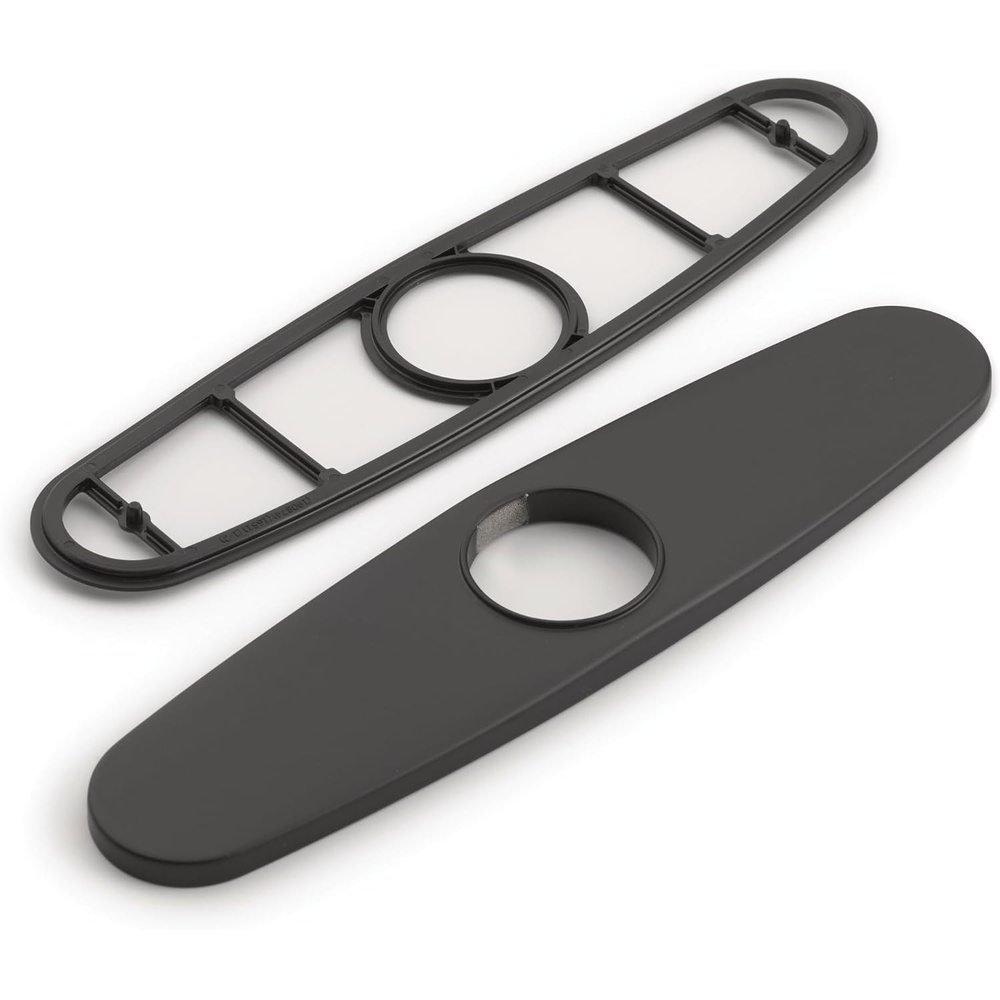 image:imageMoen 141002 Kitchen Faucet Escutcheon Deckplate for 3Hole Installation ChromeMatte Black