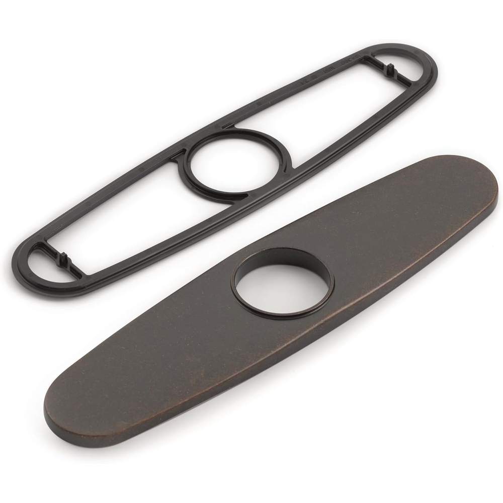 image:imageMoen 141002 Kitchen Faucet Escutcheon Deckplate for 3Hole Installation ChromeOil Rubbed Bronze
