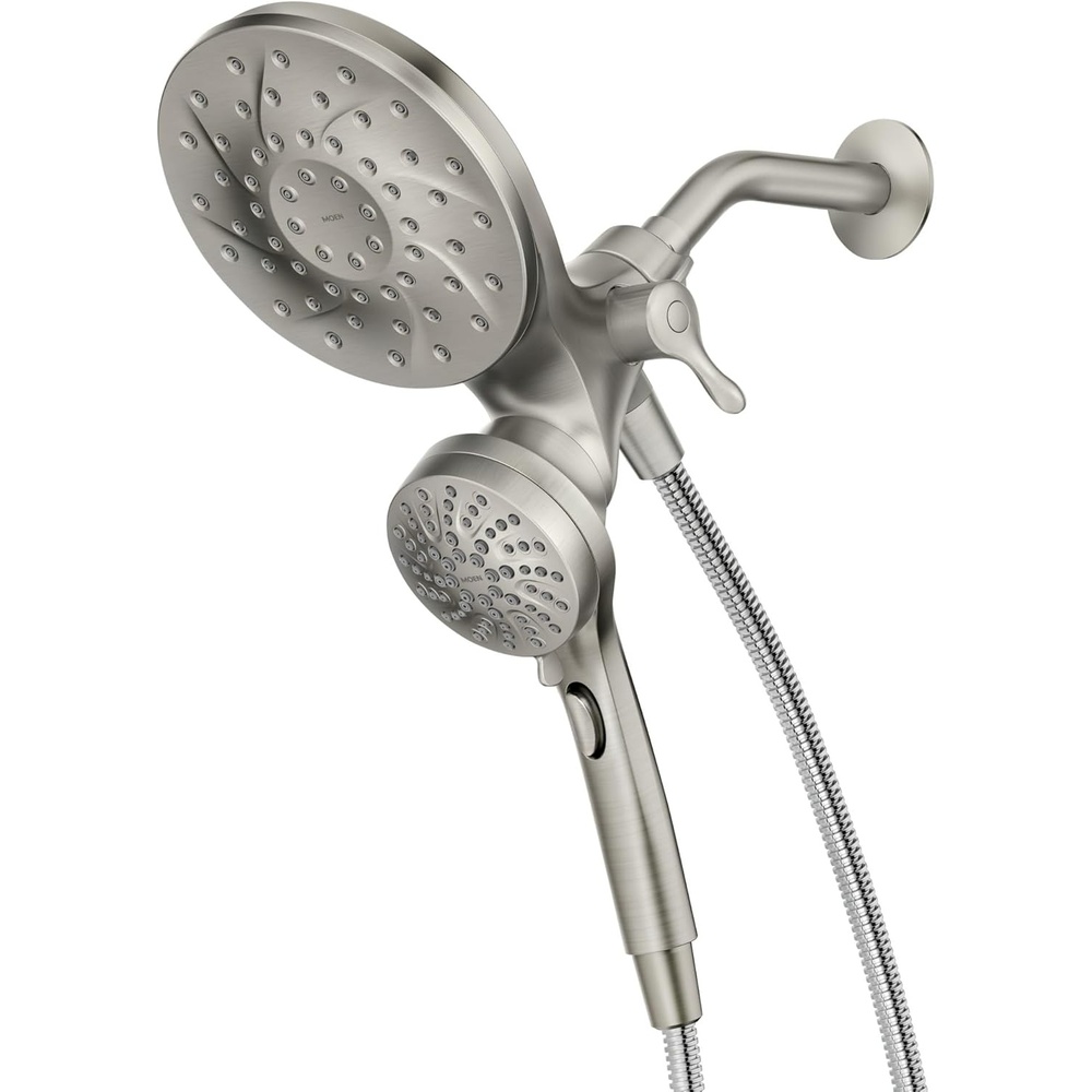 image:imageMoen 26009SRN Engage Magnetix 2in1 Combo Rain Showerhead with Handheld Spray Magnetic Docking System Spot Resist Brushed Nickel 6Spray Settings 25 GPMSpot Resist Brushed Nickel