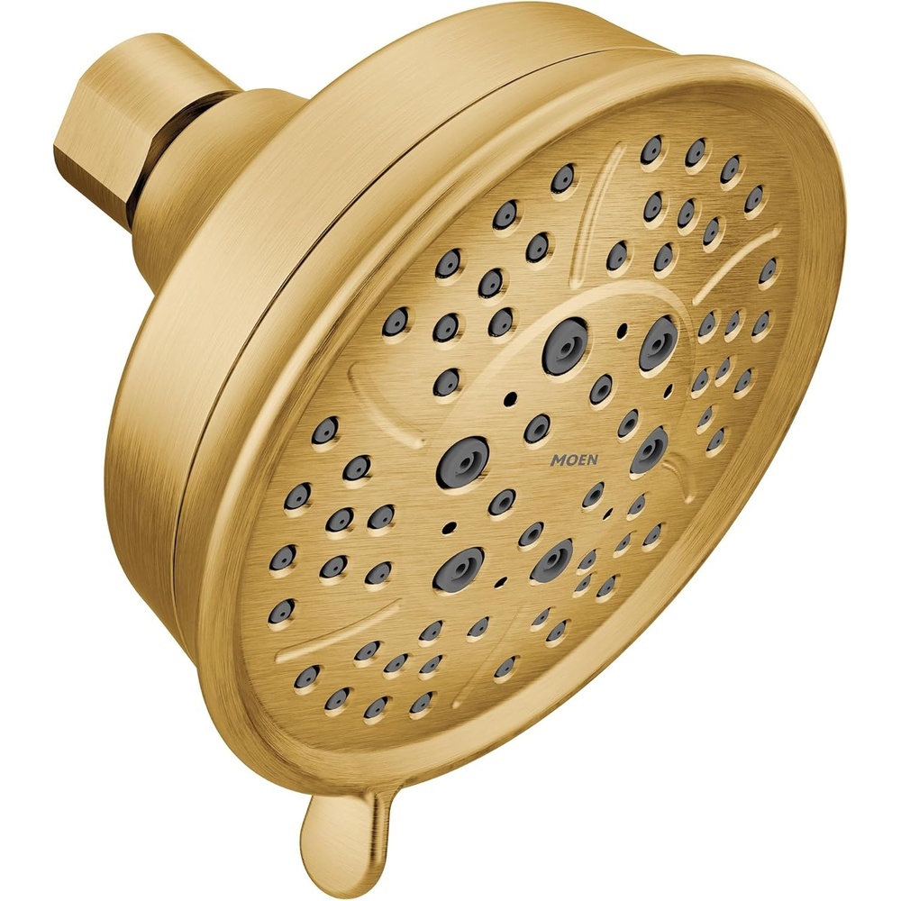 image:imageMoen 3638BG Showering AccCore FourFunction 438 Diameter Spray Head Standard Brushed Gold