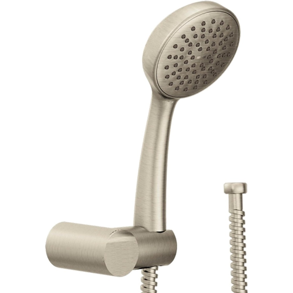 image:imageMoen 3865EP EcoPerformance Handheld Shower with 69Inch Hose and Wall Bracket ChromeBrushed Nickel