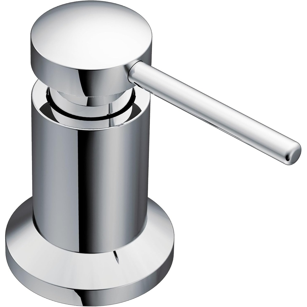 image:imageMoen 3942SRS Kitchen Soap Dispenser Spot Resist Stainless Refillable design Deckmounted installation Builtin sink accessory Spot resist stainless finishChrome